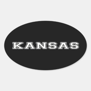 Adesivo Oval Kansas