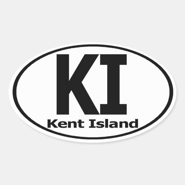 Adesivo Oval Kent Island Decal (conjunto de 4) (Frente)