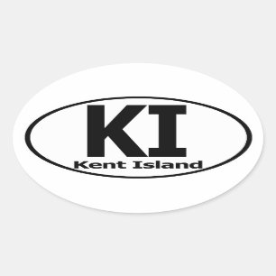 Adesivo Oval Kent Island Decal (conjunto de 4)
