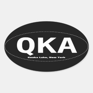 Adesivo Oval Keuka Lake Oval Bumper Sticker