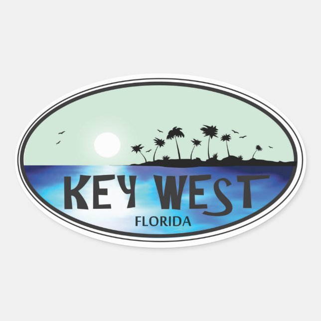Adesivo Oval Key West (Frente)