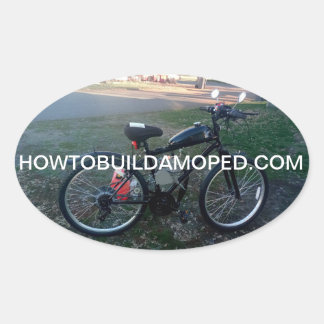 Adesivo Oval Kit Decal De Motor De Bicicleta A Motor De 2 Fases