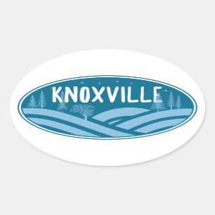 Adesivo Oval Knoxville Tennessee ao ar livre