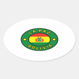Adesivo Oval La Paz Bolívia