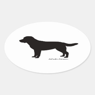 Adesivo Oval Labrador Retriever Oval Stickers