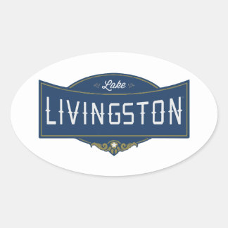 Adesivo Oval Lago Livingston