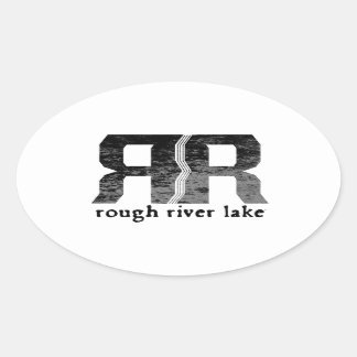 Adesivo Oval Lago River Rough