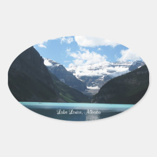 Adesivo Oval Lake Louise, Alberta Stickers