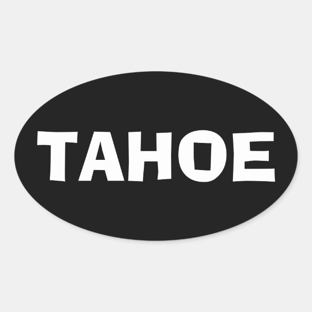 ADESIVO OVAL LAKE TAHOE OVAL BUMPER STICKER (Frente)