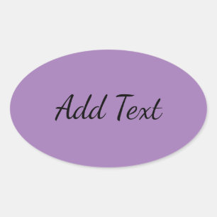 Adesivo Oval Lavanda Cinza