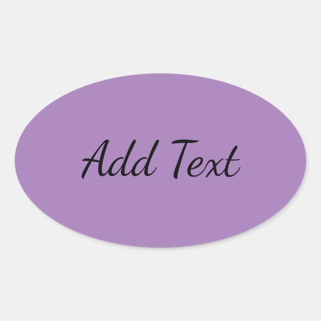 Adesivo Oval Lavanda Cinza (Frente)