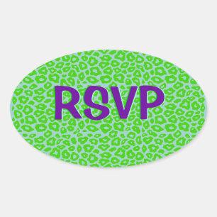 Adesivo Oval Leopardo personalizável