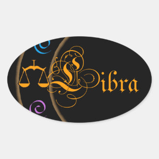 Adesivo Oval Libra