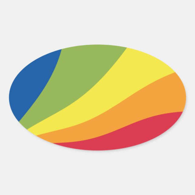 Adesivo Oval Lingua Franca Nova Flag Sticker (Frente)