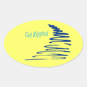 Adesivo Oval Linhas Esquerdas_Obter Rippladas