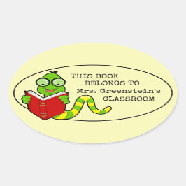 Adesivo Oval Livrivo Este Livro Pertence aos Professores da Sal