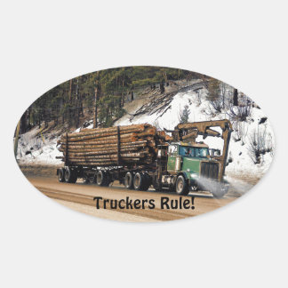 Adesivo Oval Login Divertido - Logout Logout do Trucker Art Des