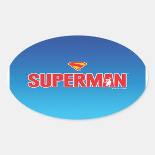 Adesivo Oval Logotipo clássico do Super-Homem