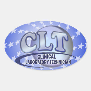 ADESIVO OVAL LOGOTIPO DE DIVERSÃO CLT - TÉCNICO DE LABORATÓRIO 