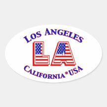 Logotipo de Oval Patriótico de Los Angeles USA