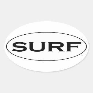 Adesivo Oval Logotipo do Oval do SURF