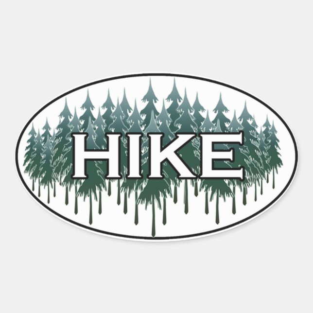 Adesivo Oval Logotipo Oval HIKE (Frente)