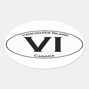 Adesivo Oval Logotipo Oval VI (Ilha de Vancouver)