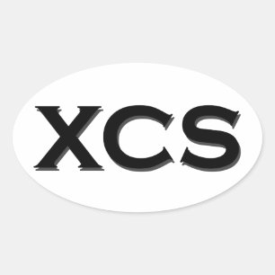 Adesivo Oval Logotipo XCS (cross-country ski)