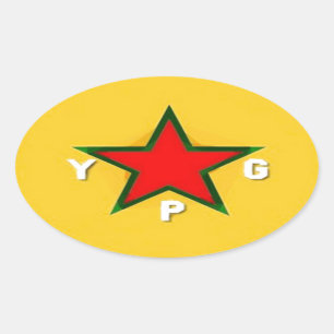 Adesivo Oval logotipo ypg 4