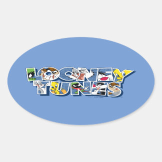 Adesivo Oval LOONEY TUNES™ Characters in Letting