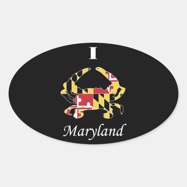 Adesivo Oval Love Maryland (Frente)