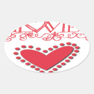 Adesivo Oval lovie