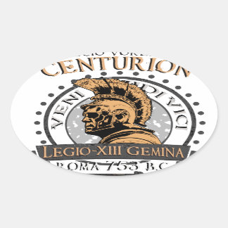 Adesivo Oval Lucius Voreno, um famoso Centurião Romano