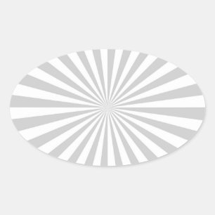 Adesivo Oval Luz clássica - roda de giro estourada cinza