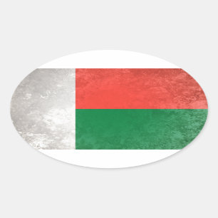 Adesivo Oval Madagáscar