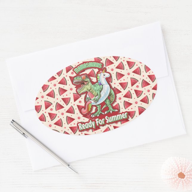 Adesivo Oval Mãe Queen Floral (Envelope)