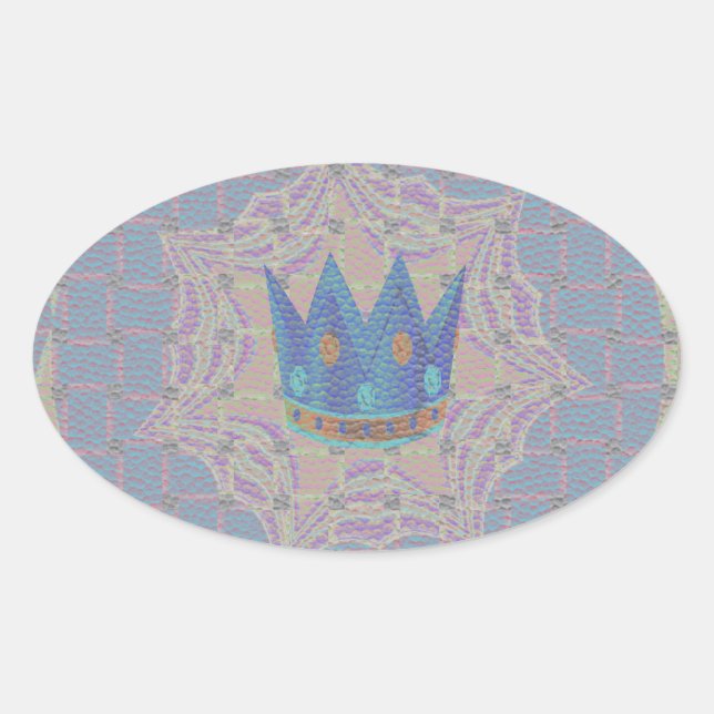 Adesivo Oval Mantenha Simples: Pastel Royal Clarity Standard Ar (Frente)