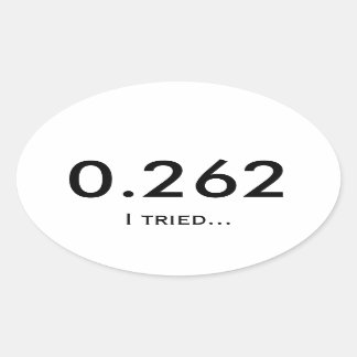 Adesivo Oval Maratona 0,262