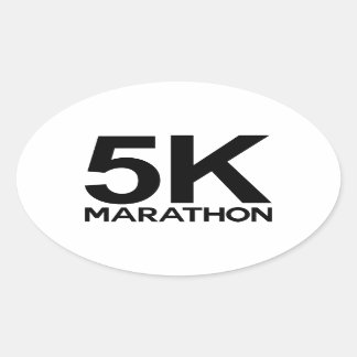 Adesivo Oval Maratona 5k