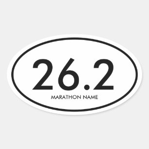 Adesivo Oval Maratona de 42,2 km