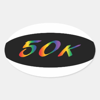 Adesivo Oval Maratona Ultra 50 K