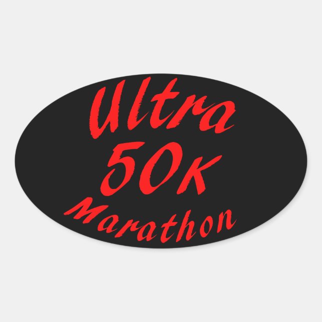 Adesivo Oval Maratona Ultra 50 K (Frente)
