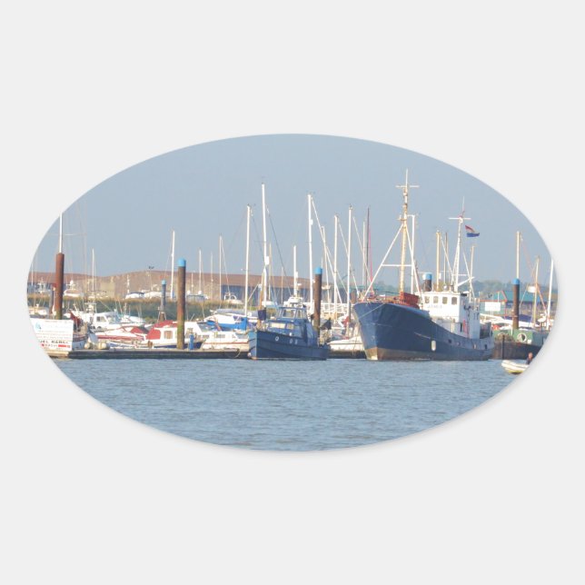 Adesivo Oval Marina de Essex (Frente)