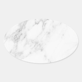 Adesivo Oval Mármore Branco