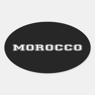 Adesivo Oval Marrocos