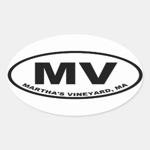 Adesivo Oval Martha's Vineyard milivolt