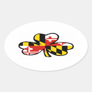 Adesivo Oval Maryland Irish Sticker