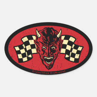 Adesivo Oval Mau Vintage 009C