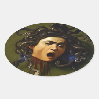 Adesivo Oval Medusa 1595 - 1598 por Caravaggio Merisi