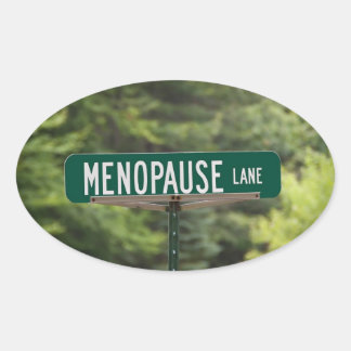 Adesivo Oval Menopausa - Mulheres maduras - Mulher - Humor Oval